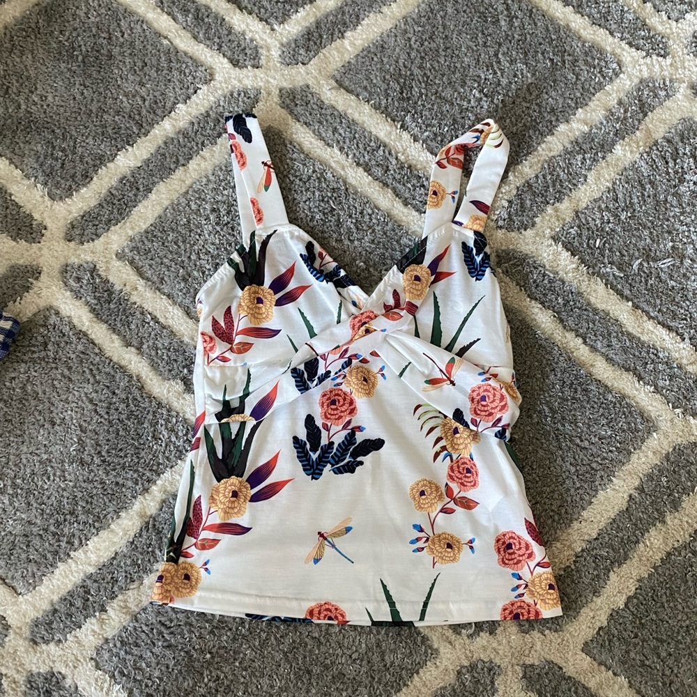 Flowery tank top